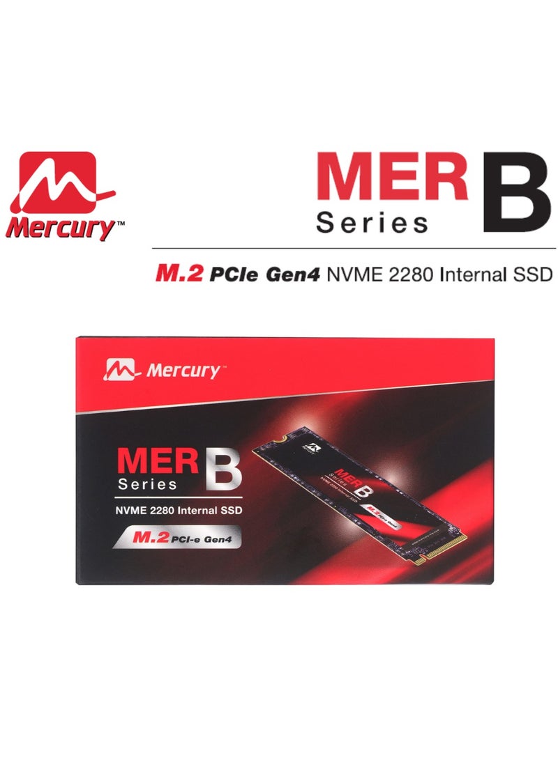 Mercury M.2 NVMe SSD, 2280 PCIe Gen 4 x 4, 7200MB/s Read, 6400MB/s Write (1, TB) - Image 1