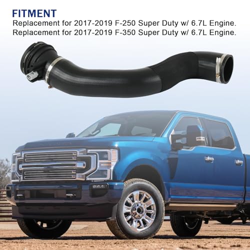 RALZAOTO Turbo Intercooler Outlet Tube Replacement for Ford F-250 F-350 Super Duty 6.7L PowerStroke 2017-2019 Replaces# HC3Z-6F073-B - Image 3