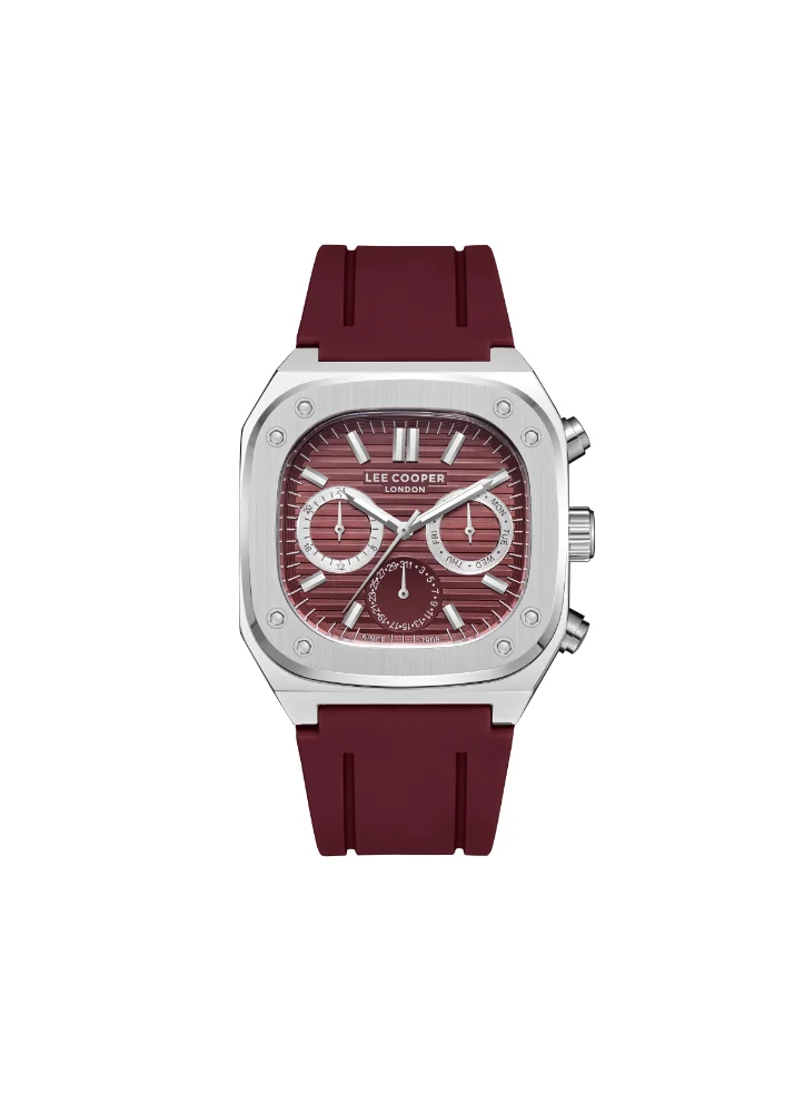 لي كوبر LEE COOPER Men Multi Function Red Dial Watch - LC08022.388