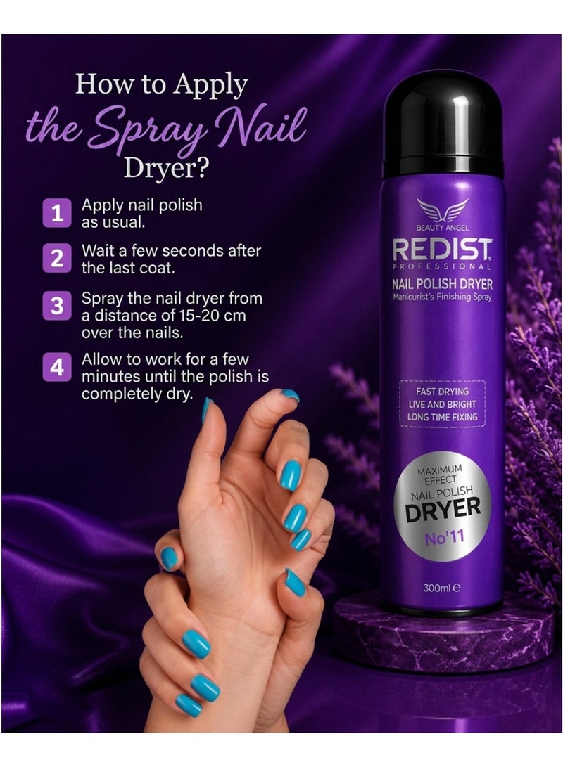 REDIST Nail Polish Dryer Spray 300 ml - Image 2