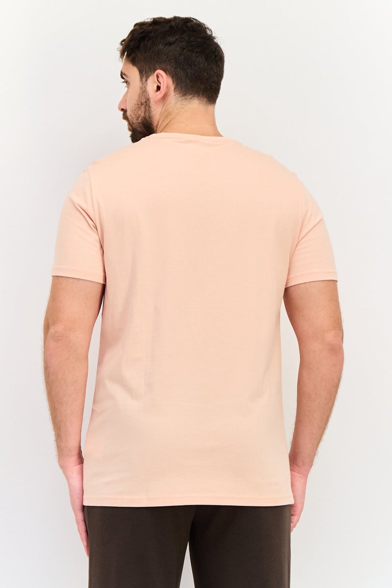 PUMA تي شيرت رياضي للرجال بأكمام قصيرة مناسب في الهواء الطلق، وردي - Image 3