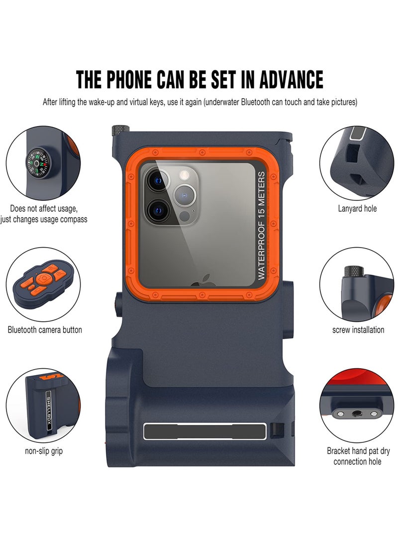 Generic - Universal Waterproof Phone Case for iPhone, Samsung Galaxy, LG, Huawei Smartphones Under 6.7 Inches - Ideal for Underwater Snorkeling and Diving Adventures - Image 1