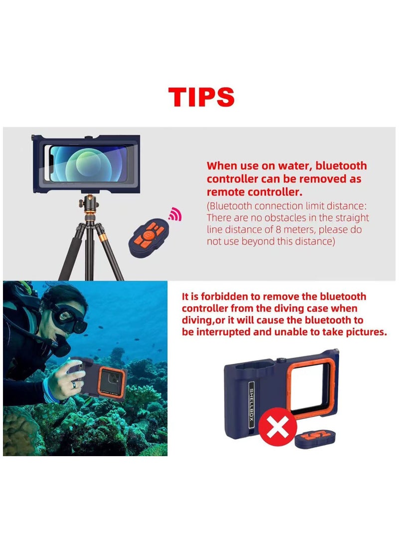 Generic - Universal Waterproof Phone Case for iPhone, Samsung Galaxy, LG, Huawei Smartphones Under 6.7 Inches - Ideal for Underwater Snorkeling and Diving Adventures - Image 1
