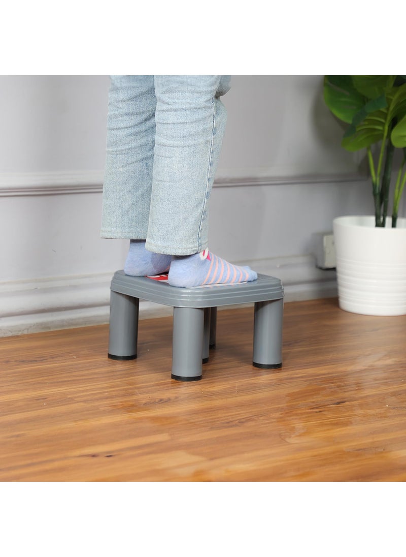 NAYASA Nayasa Strong No 517 | Durable Stool for Home | Light Weight Stool | Multipurpose Stool | Stool for Kitchen and Bathroom | Grey  - Image 4