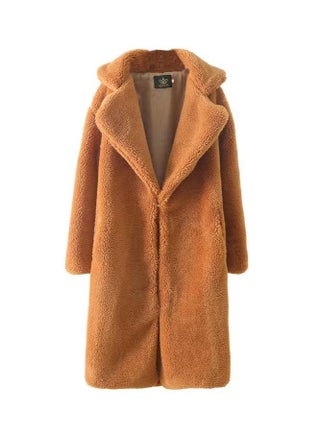 Autumn Winter New Lapel Waist Contracted Long Imitation Lamb Wool Coat - pzsku/Z4DC62EF6EFDE523DCCF9Z/45/_/1665631736/dde39c9f-6ad2-468f-8b62-84a17b45a088