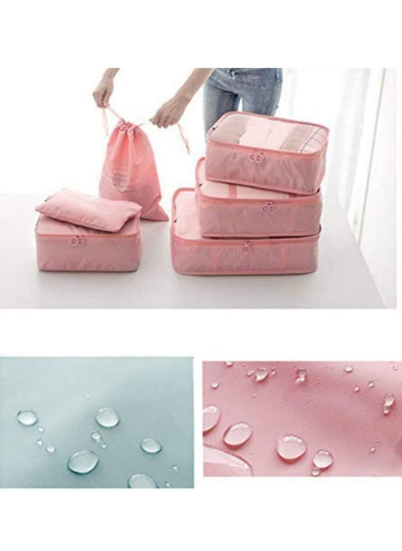 7 Pack Packing Cubes Value Set for Travel Luggage Organiser Bag Compression Pouches Clothes Suitcase Packing Organizers Set with Toiletry Bag