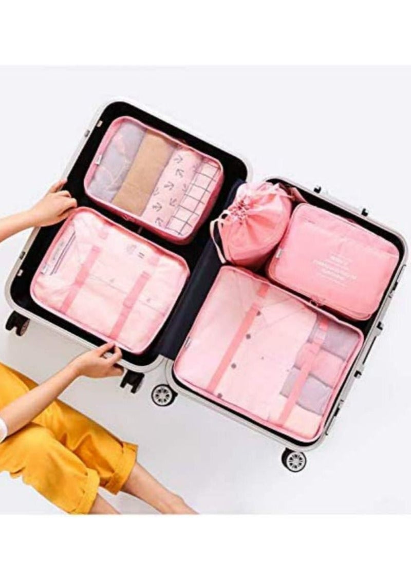 7 Pack Packing Cubes Value Set for Travel Luggage Organiser Bag Compression Pouches Clothes Suitcase Packing Organizers Set with Toiletry Bag