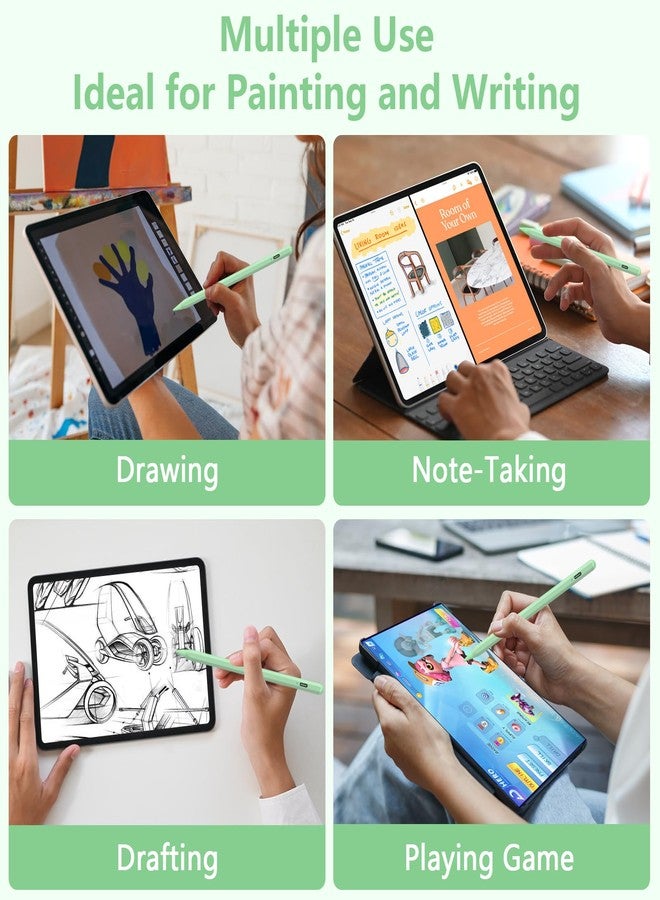 COO Stylus Pen for iPad 2018-2023 with Palm Rejection, Active Pencil for iPad 10th/9th/8th/7th/6th Generation, for iPad Pro 11/12.9 inch, for iPad Air 5th/4th/3th Gen, for iPad Mini 6th/5th Gen (Green) - Image 3