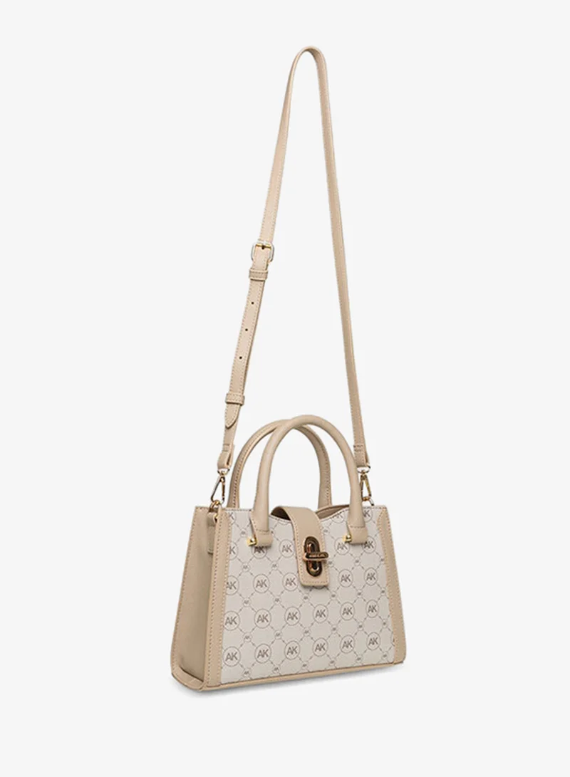 Anne Klein  Anne Klein Monogram Patterned Satchel Bag for Women | Best Price UAE