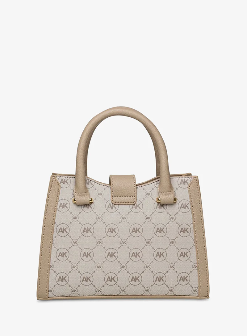 Anne Klein  Anne Klein Monogram Patterned Satchel Bag for Women | Best Price UAE