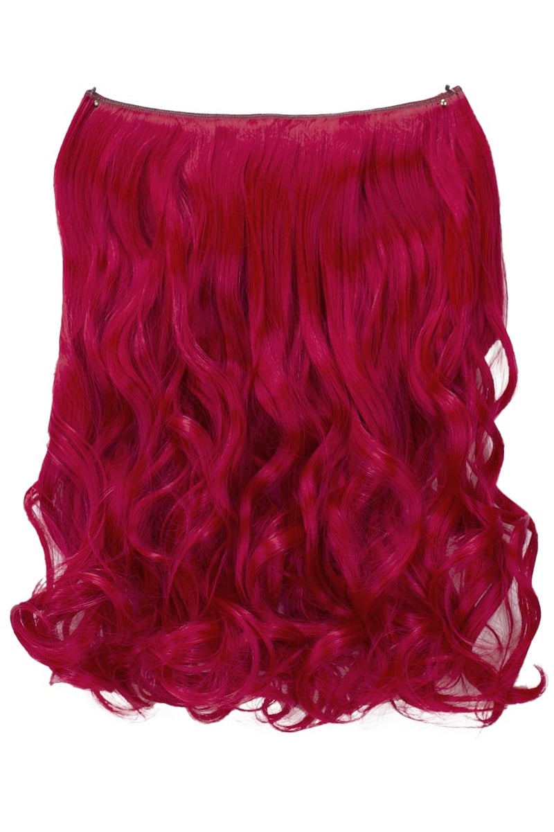 CAISHA 20 1 Weft Extension With Elastic Band Hair Extensions Hairpiece Wavy Red E1091