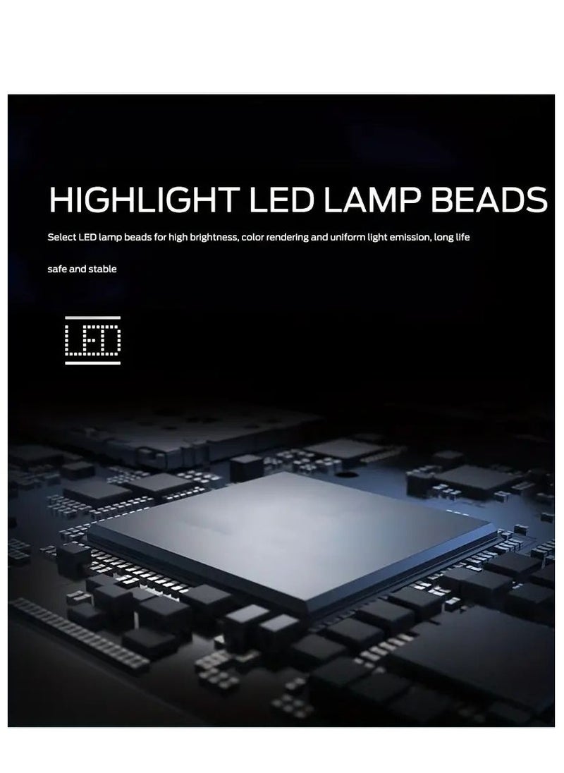 2 قطعة LED DRL سيارة النهار تشغيل ضوء مرنة شريط مضاد للمياه السيارات المصابيح الأمامية الأبيض بدوره إشارة الأصفر الفرامل تدفق أضواء 12 فولت