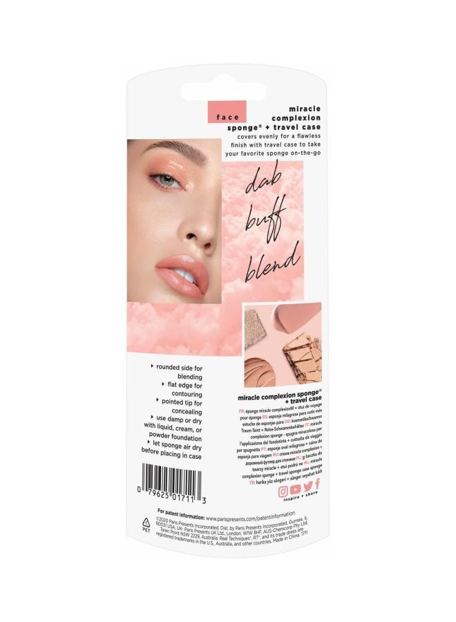 REAL TECHNIQUES Miracle Complexion Sponge With Travel Case Pink - Image 3