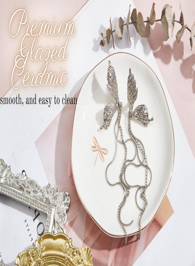 InnoBeta Dragonfly Gifts for Women, 4.75" Ceramic Jewelry Ring Dish Tray - Image 4