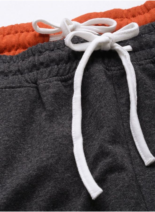 The Indian Garage Co Men Regular Fit Placement Embroidery Mid-Rise Knitted Shorts  - Image 4