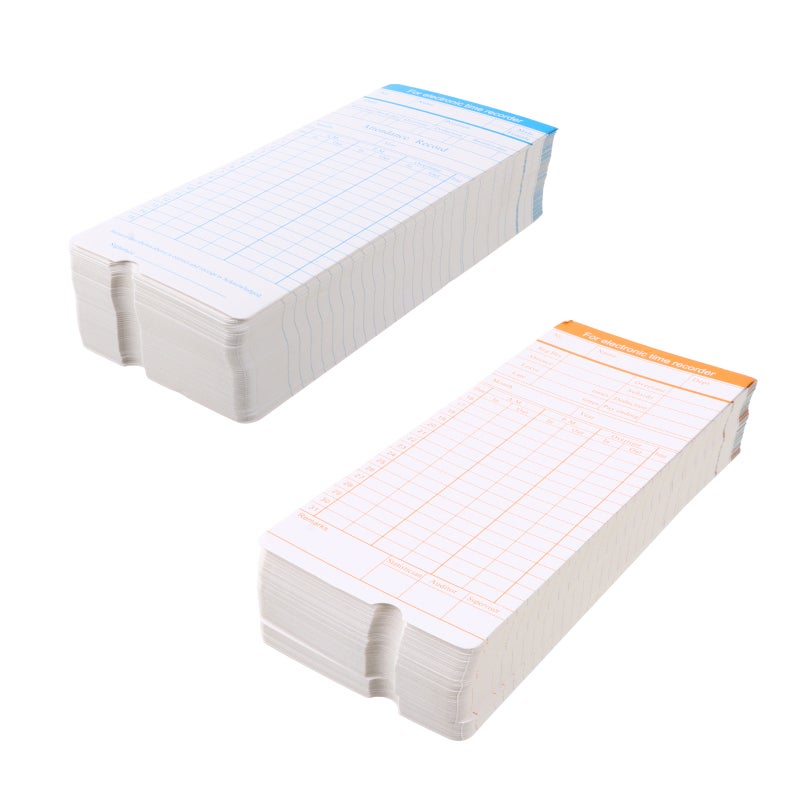 Monthly Clocking Cards Set,Simplified Office Time Management,Efficient and Sturdy Build - Image 1