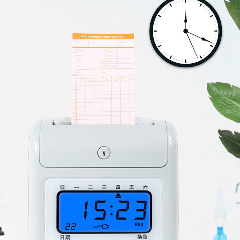 Monthly Clocking Cards Set,Simplified Office Time Management,Efficient and Sturdy Build - Image 4