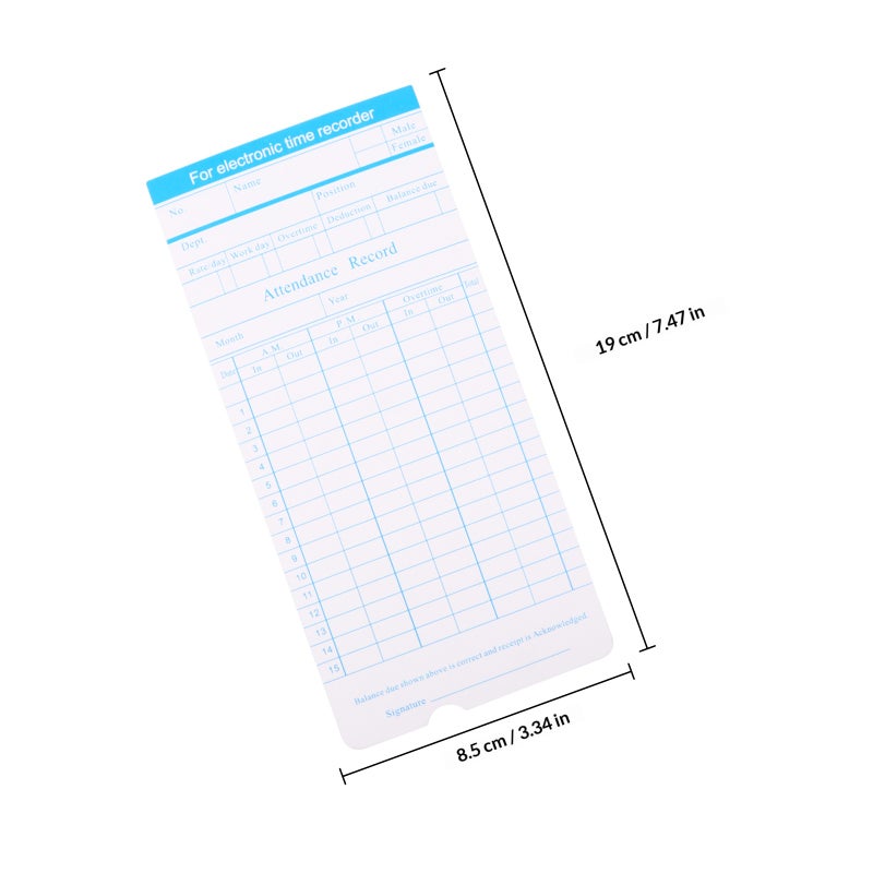 Monthly Clocking Cards Set,Simplified Office Time Management,Efficient and Sturdy Build - Image 2