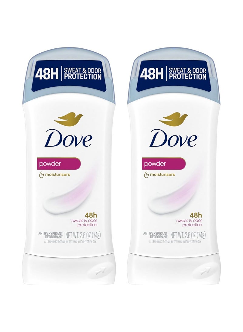 دوف مواد صلبة غير مرئية، بودرة، 2.6 أونصة، عبوة مزدوجة