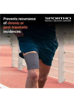 Nivia Orthopedic Thigh Support Knitted for men and women Brace Wrap for pain relief, running, Thigh Pain Relief  - Image 4