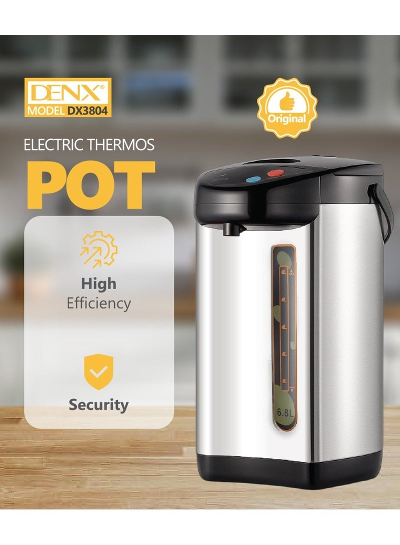 دينكس موزع مياه و مشروبات ساخنة كهربائي، غلاية كهربائية أوتوماتيكية سعة 6.8 لتر، مع خاصية إعادة الغليان والحفاظ على الدفء، وحماية من الحرارة الزائدة، وإيقاف تلقائي، بثلاثة أوضاع مثالي للمنزل والسفر والفنادق والمكتب - Image 3