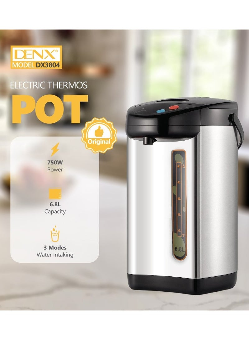 دينكس موزع مياه و مشروبات ساخنة كهربائي، غلاية كهربائية أوتوماتيكية سعة 6.8 لتر، مع خاصية إعادة الغليان والحفاظ على الدفء، وحماية من الحرارة الزائدة، وإيقاف تلقائي، بثلاثة أوضاع مثالي للمنزل والسفر والفنادق والمكتب - Image 2
