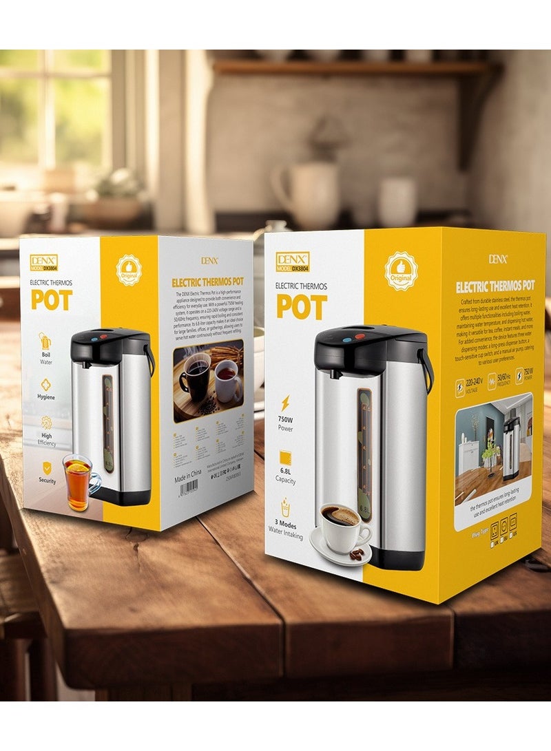 دينكس موزع مياه و مشروبات ساخنة كهربائي، غلاية كهربائية أوتوماتيكية سعة 6.8 لتر، مع خاصية إعادة الغليان والحفاظ على الدفء، وحماية من الحرارة الزائدة، وإيقاف تلقائي، بثلاثة أوضاع مثالي للمنزل والسفر والفنادق والمكتب - Image 5