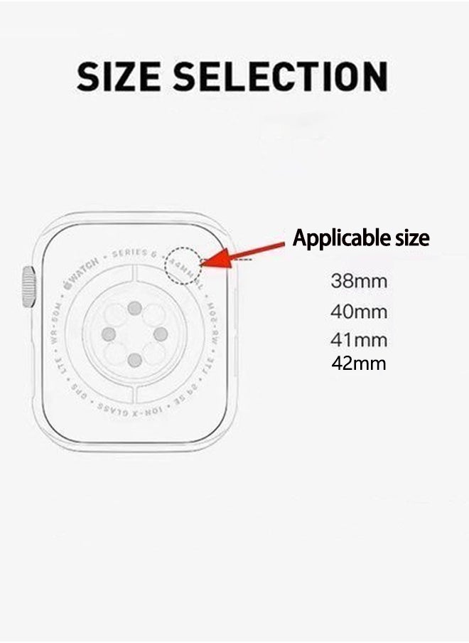 Watch Strap Suitable for iWatch Series 10 (42mm), Leather Replacement Band Compatible for Apple Watch Series Band 38mm 40mm 41mm 42mm women, Genuine Leather Double Tour Designed Slim Strap for iWatch Ultra Series10 9 8 7 6 SE, Brown