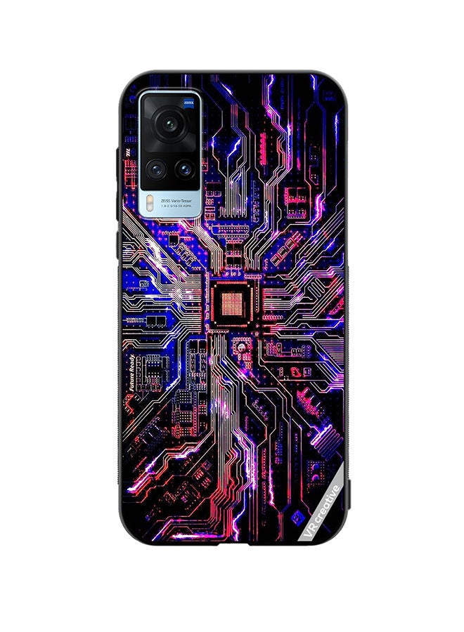VR CREATIVE Protective Case Cover For Vivo X60 Techno Color Design Multicolour - Image 1