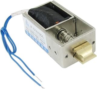 uxcell uxcell Uxcell a12022000ux0216 Open Frame Pull Type Linear Solenoid Electromagnet, DC 12V, 10 mm, 40 N  - Image 1