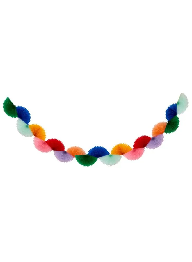 Meri Meri Rainbow Honeycomb Fan Garland