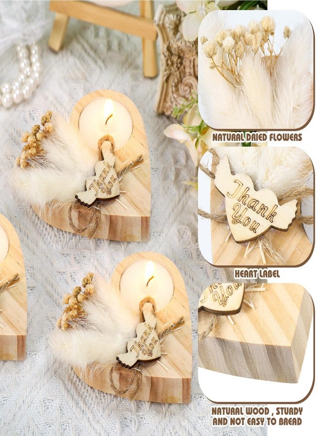 MTLEE 50 Pcs Wedding Candle Favors Bridal Shower Wedding Favors for Guests Bulk Rustic Thank You Gifts Tealight for Anniversary Engagement Baptism Birthday Party Return Gifts - Image 3