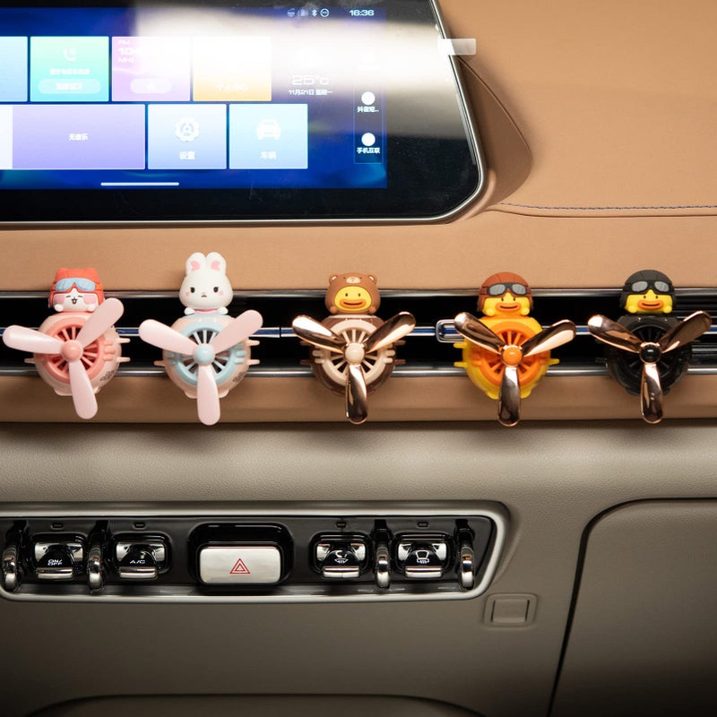 Yokosea Car Air Fresheners Cute Pilot Cat Car Diffuser Rotating Propeller Cartoon Automotive Air Outlet Fan Creative Car Perfume Decoration Automotive Air Fresheners for Cars - Image 5