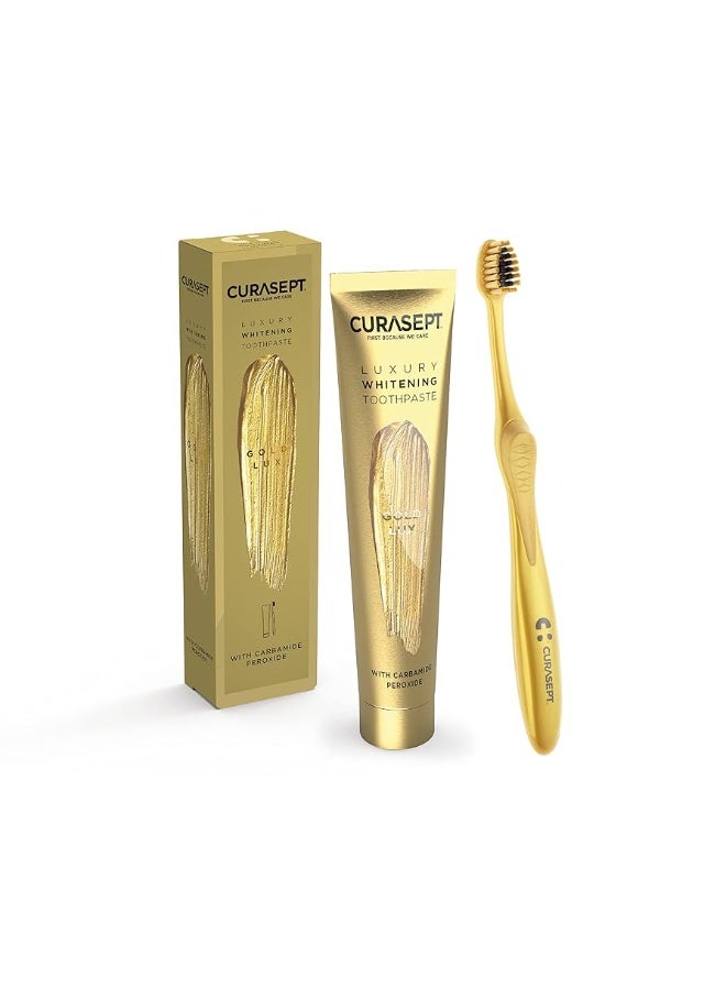 Luxury Whitening Toothpaste Gold Lux 75ml | Oral Care Fresh Breath Toothpaste
