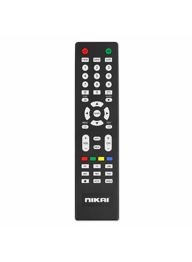 NIKAI Replacement Remote Control for Smart TV LED & LCD Models - Plug & Play, Ergonomic Design - Image 1