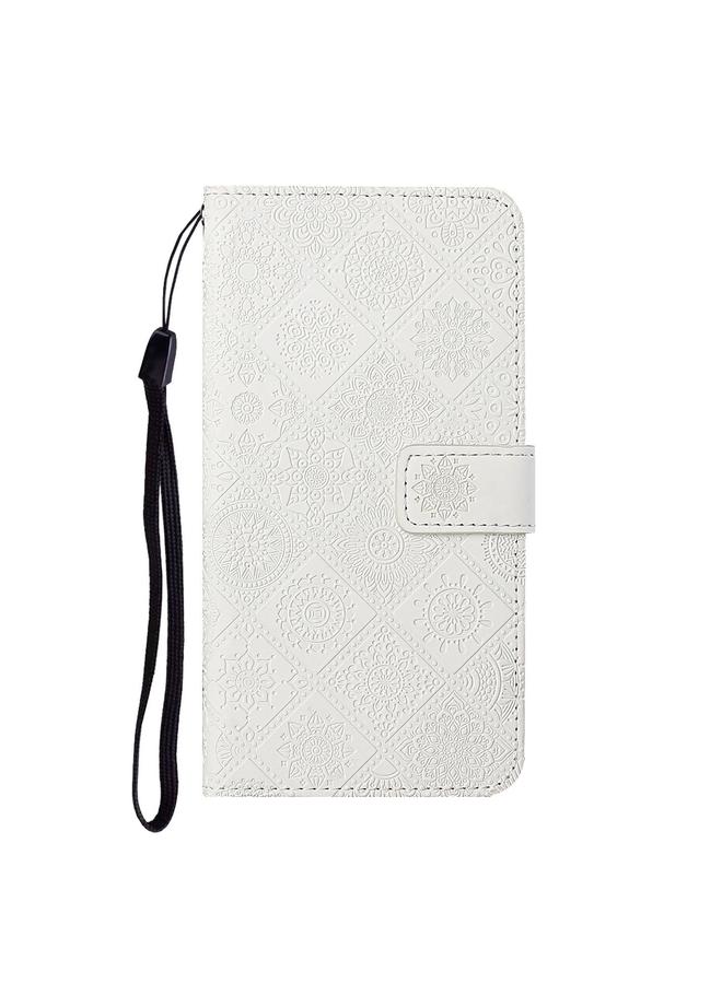 Zaboon Case For iPhone 12 Pro Max Ethnic Style Embossed Pattern Horizontal Flip Leather Case with Holder & Card Slots & Wallet & Lanyard - Image 2