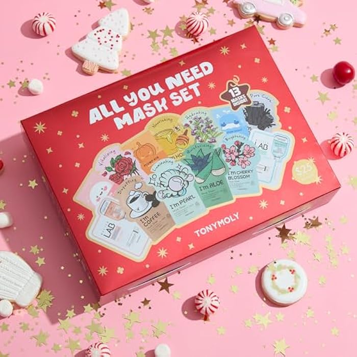 TONYMOLY All You Need Mask Set – 13-Piece Face Mask Set with 10 Hydrating Sheet Masks & 3 Eye Masks for All Skin Types, Skincare Variety Pack, Paraben-Free, Travel Size - Image 3