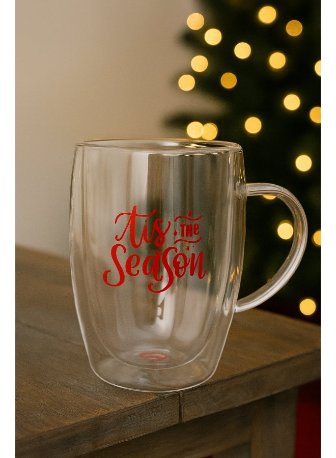 Share the Love Tis the season, Double Wall Glass - Image 2