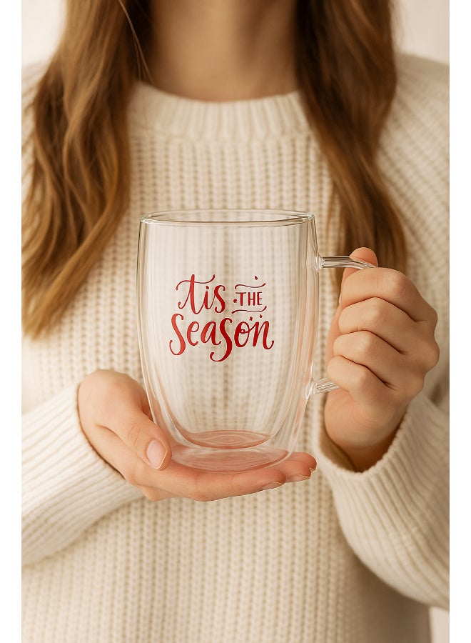 Share the Love Tis the season, Double Wall Glass - Image 3