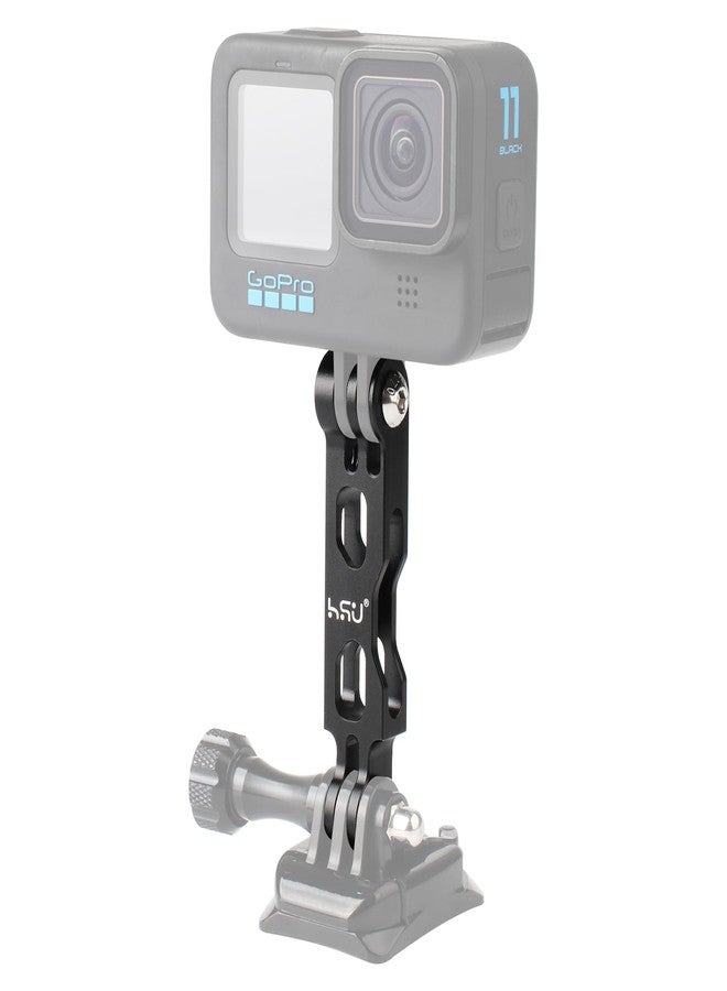 HSU Aluminum Extension Arm for GoPro, Metal Pole Mount Helmet Stick Extension Arm Mount for GoPro Hero 12/11/10/9/8/7/6/5 Black, DJI Osmo Action and More (3.3") - Image 2