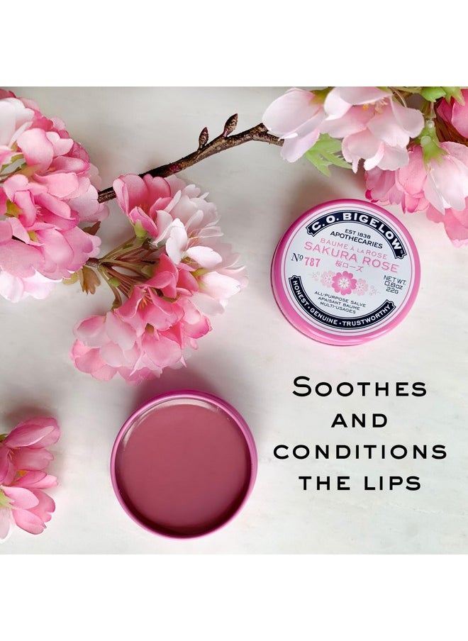C. O. Bigelow C.O. Bigelow All Purpose Salve Lip Balm Tins, Sakura Rose Salve Pack of 3 for Chapped Lips & Dry Skin - Moisturizing Lip, Cuticle and Skin Salves, 0.8 oz each  - Image 3