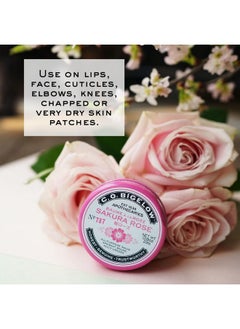 C. O. Bigelow C.O. Bigelow All Purpose Salve Lip Balm Tins, Sakura Rose Salve Pack of 3 for Chapped Lips & Dry Skin - Moisturizing Lip, Cuticle and Skin Salves, 0.8 oz each  - Image 5