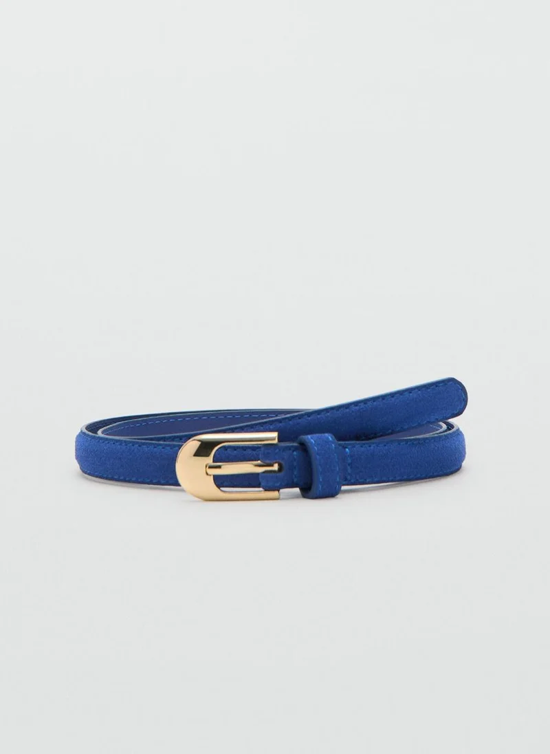 Mango 100% Bovine Leather Belt