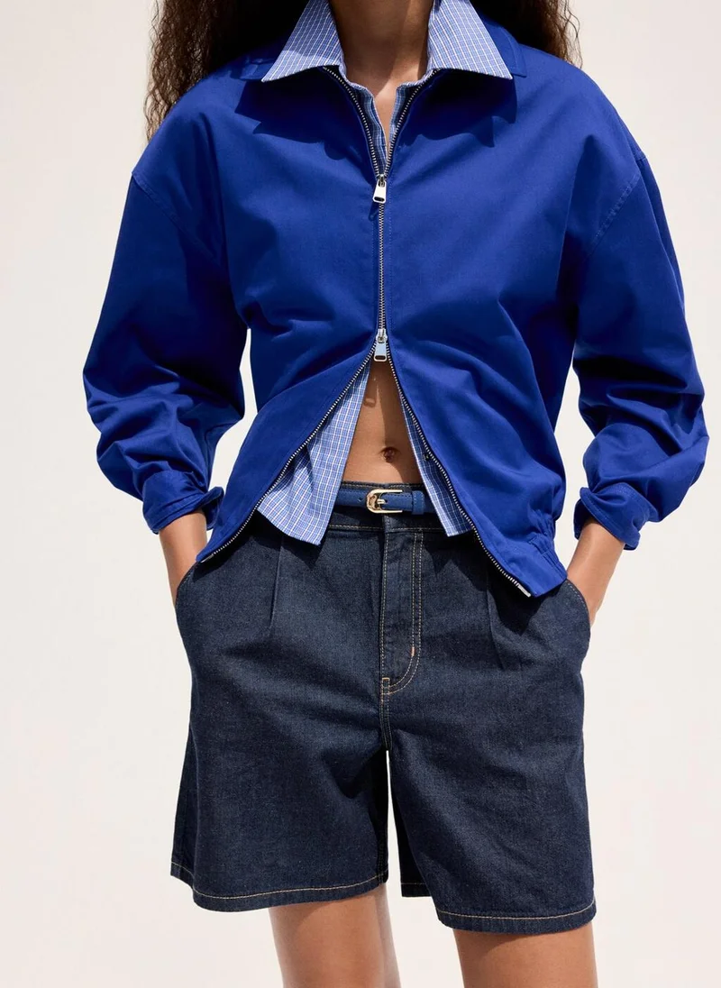 Mango 52-AZUL 100% Bovine Leather Belt for Women | Best Price UAE
