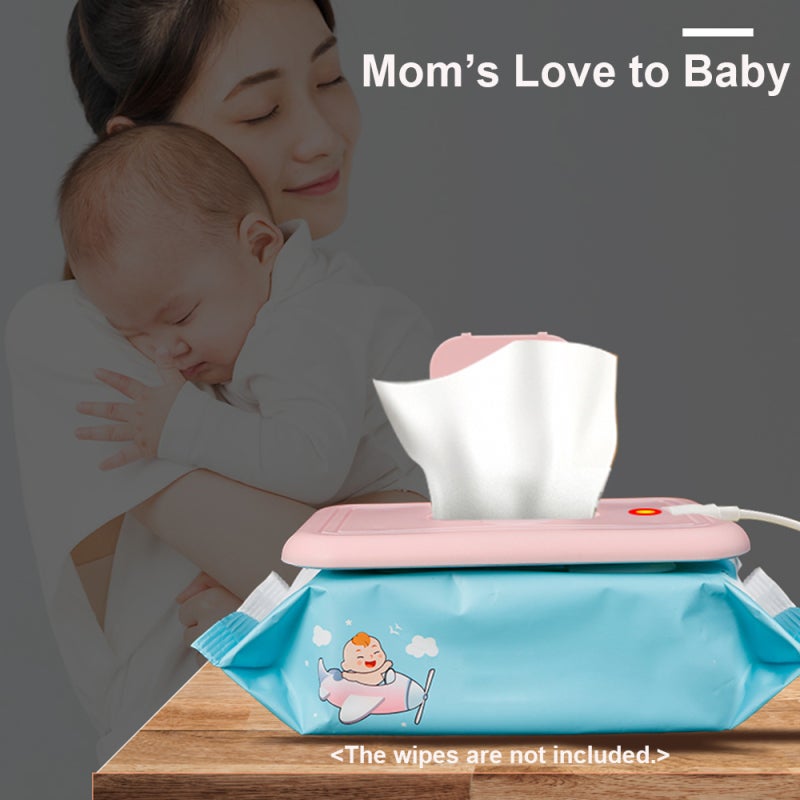 Baby Wipe Warmer: Green ABS + Aluminum Alloy, Quick Top 4-5 Wipes Heating - USB Powered, No-Take-Out Design for Diaper Changing, Sensitive Baby Skin in Cold Weather - Image 5