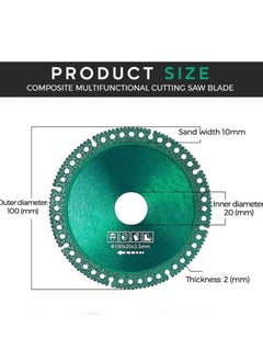 Y&D 4 Inch Indestructible Discs for Grinder - 5Pcs Diamond Cutting Wheels Glass, Wood, Stone, Metal, Ceramic Tile  - Image 5
