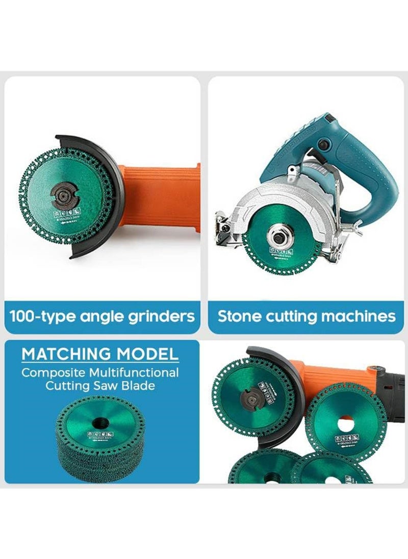 4 Inch Indestructible Discs for Grinder - 5Pcs Diamond Cutting Wheels Glass, Wood, Stone, Metal, Ceramic Tile
