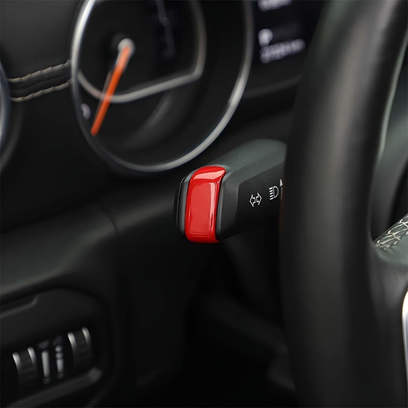 غطاء مرفاع إشارات الانعطاف والمطر والمساحات باللون البرتقالي لسيارة Wrangler JL 2018 وGladiator JT - Image 4