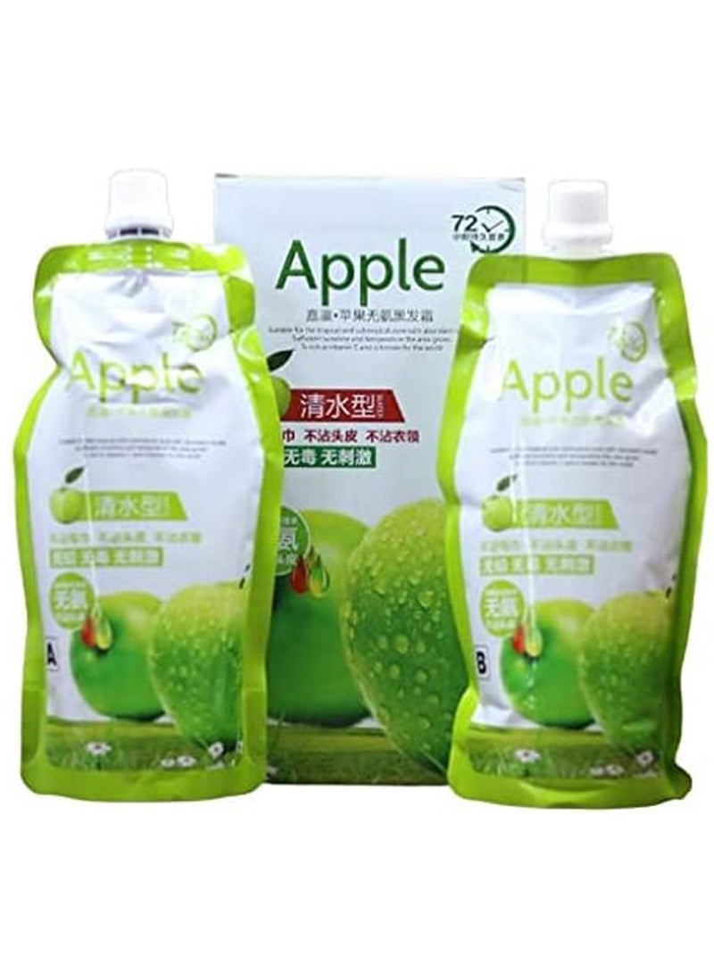 ابل  كريم تلوين الشعر الطبيعي من أبل خالي من الأمونيا أسود 1000 مل - Image 1