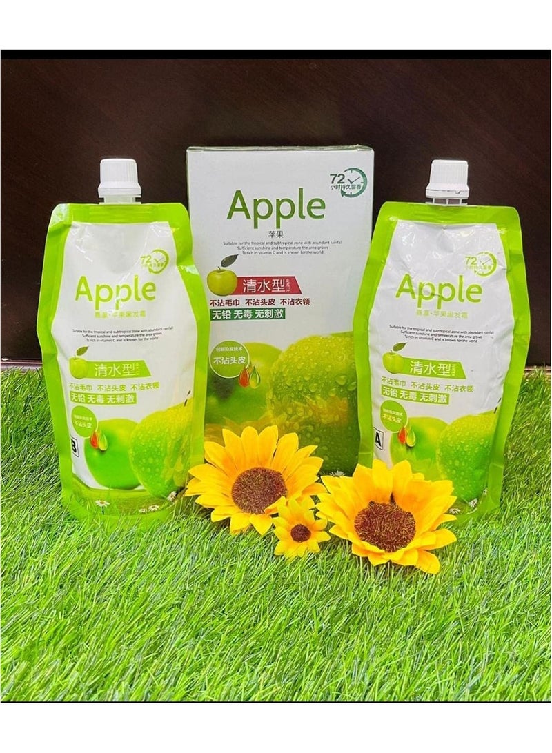 ابل  كريم تلوين الشعر الطبيعي من أبل خالي من الأمونيا أسود 1000 مل - Image 2